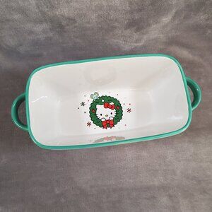 2023 Sanrio Hello Kitty Christmas Ceramic Loaf Pan Holiday Wreath Tree Gifts NEW